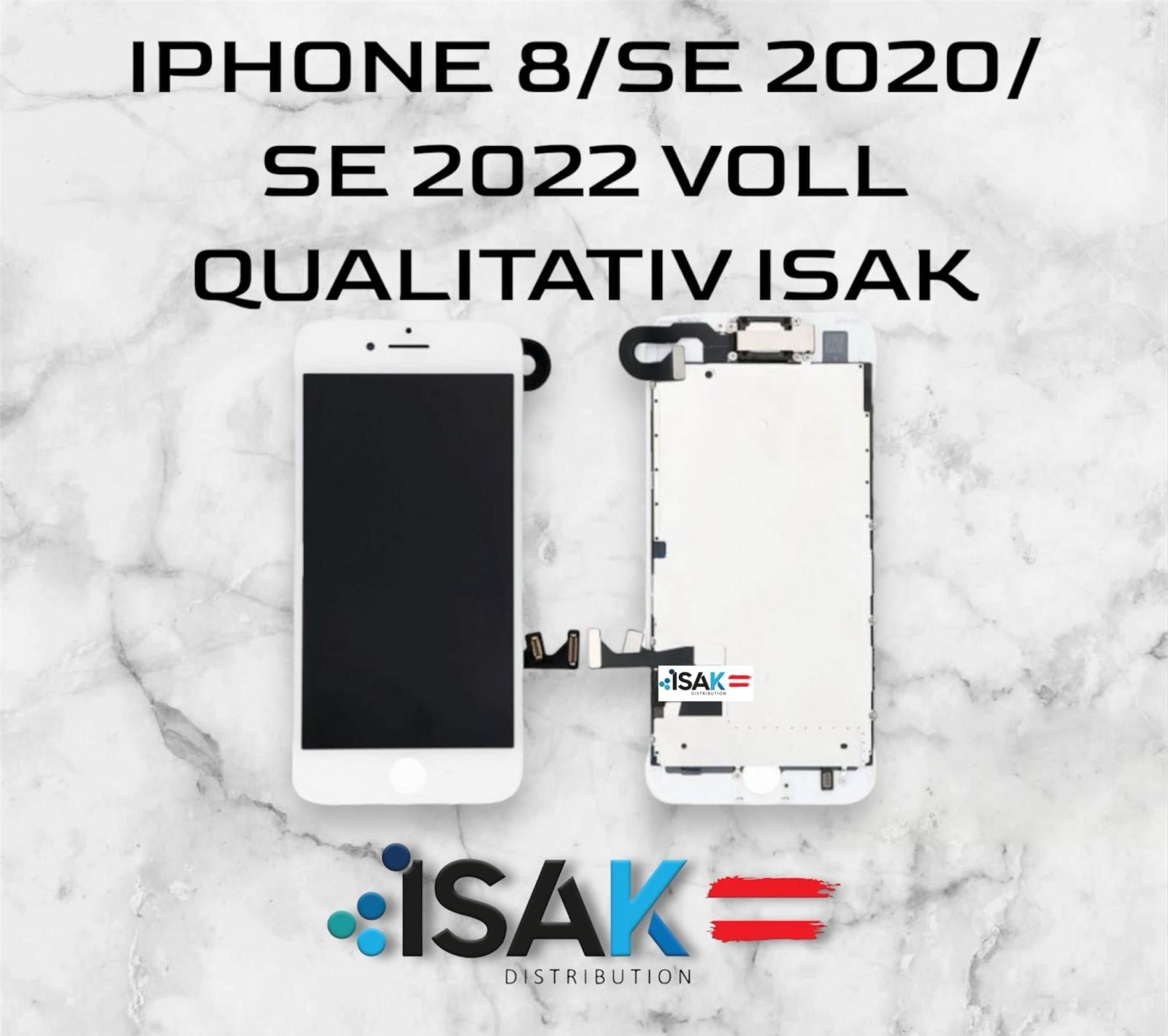 Iphone 8 / SE 2020 / SE 2022 QUALITATIV ISAK Voll HQ Display