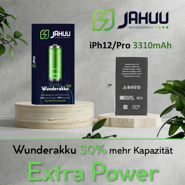 JAHUU Wunderakku für Iphone 12/12 Pro (3310mAh)