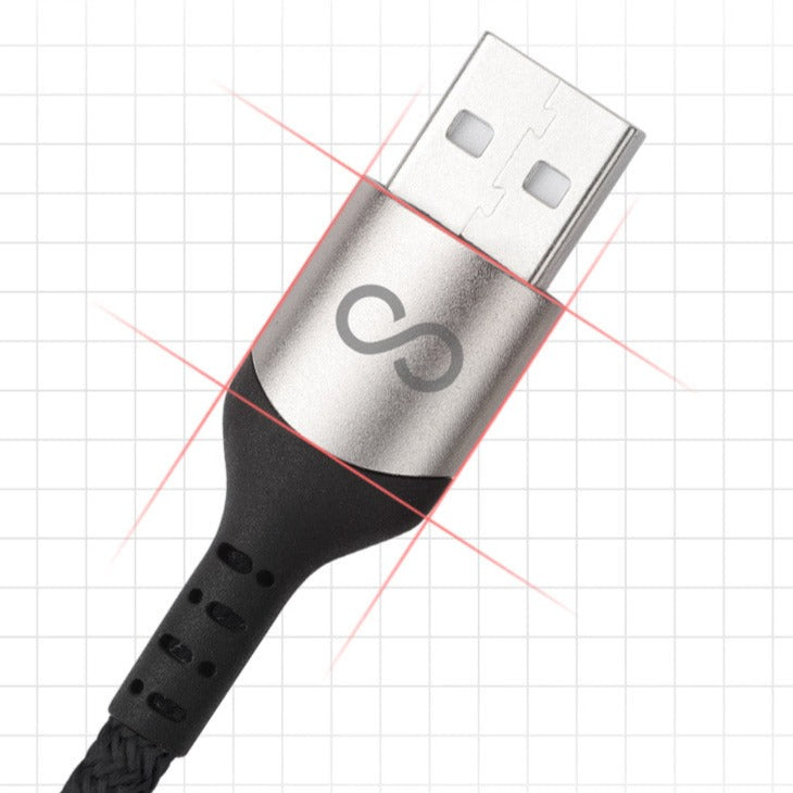 Cable de datos de tela de aluminio PROCO 3A Max para Iphone