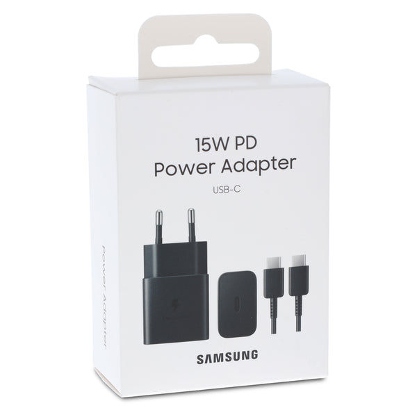 Samsung 15 Watt Schnellladegerät 15W mit USB-C Datenkabel