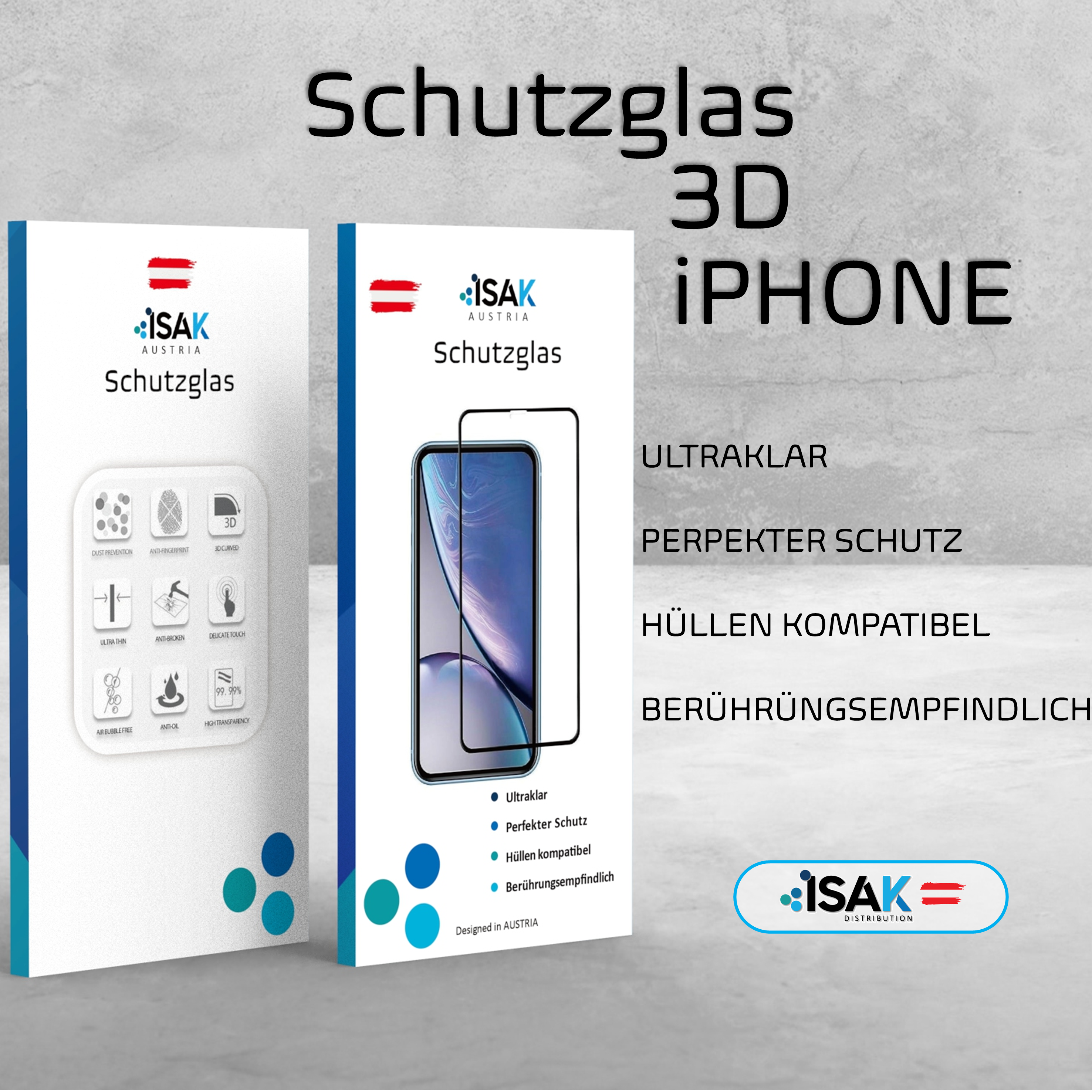 ISAK Normal Panzerglas iPhone