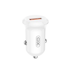 XO car charger CC68 18W QC 1x USB weiß